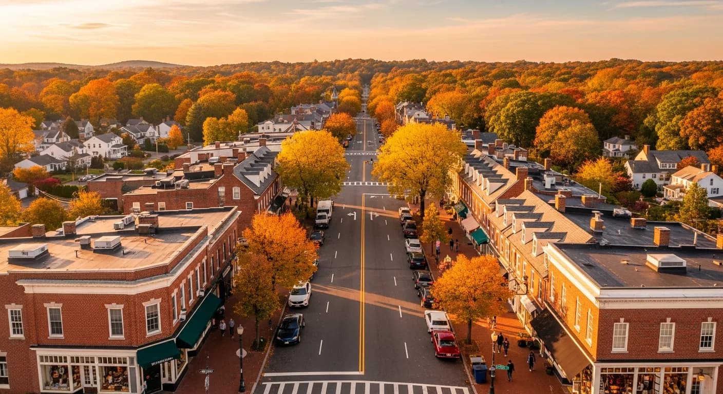 Westchester County, New York at golden hour